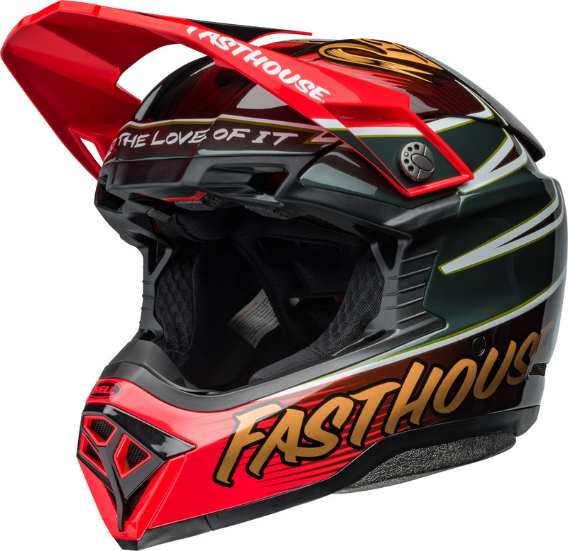 BELL Moto-10 Spherical Helm - Fasthouse DITD 24 Gloss Red/Gold von Bell