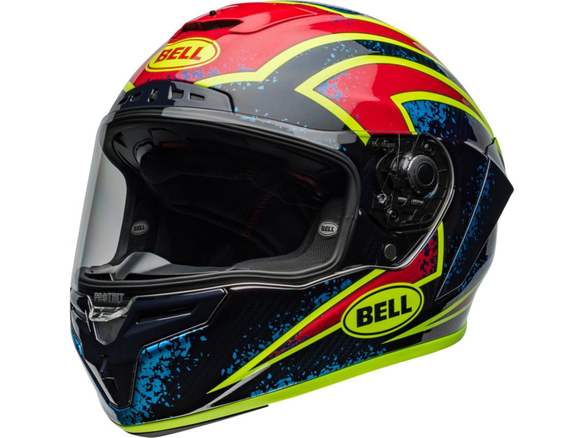 BELL Race Star DLX Flex Helm - Xenon Gloss Red/Silver von Bell