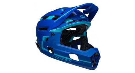 bell super air r mips blue  helm mit abnehmbarem kinnschutz von Bell