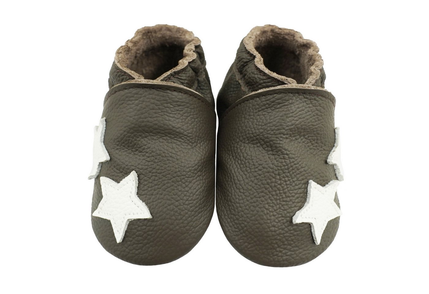 Bemesu Babyschuhe Krabbelschuhe Lauflernschuh Lederpuschen fünfzackiger Stern Hallenschuh Handgenäht, weiche, leichte, flexible, rutschfest Bemesu Babyschuhe Krabbelschuhe Lauflernschuh Lederpuschen fünfzackiger Stern Hallenschuh Handgenäht, weiche, leichte, flexible, rutschfest von Bemesu