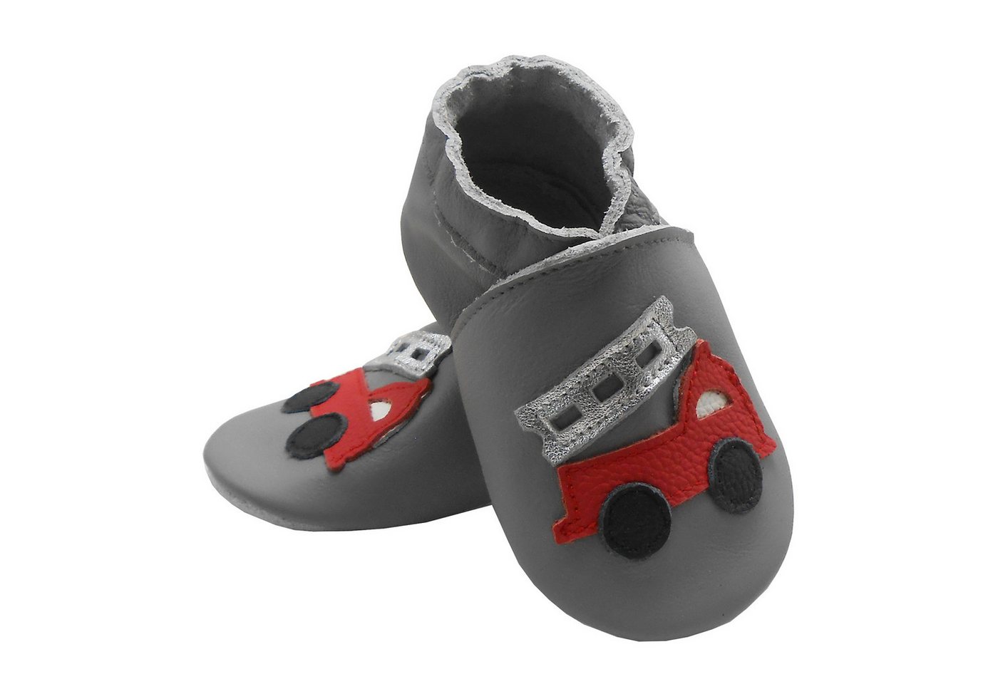 Bemesu Weiche Leder Krabbelschuhe Baby Lauflernschuh Lederpuschen grau Barfußschuh 100 % echtes Leder Bemesu Weiche Leder Krabbelschuhe Baby Lauflernschuh Lederpuschen grau Barfußschuh 100 % echtes Leder von Bemesu