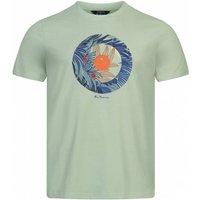 BEN SHERMAN Tropical Target Herren T-Shirt 0072516TURQUOISE von Ben Sherman