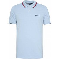 BEN SHERMAN Twin Tipped Herren Polo-Shirt 0076270-ICEBLUE von Ben Sherman