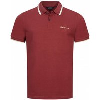 BEN SHERMAN Twin Tipped Herren Polo-Shirt 0076270-MAROON von Ben Sherman