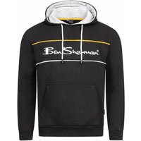 BEN SHERMAN Two Colour Panel Herren Hoodie 0067811-BLACK BEN SHERMAN Two Colour Panel Herren Hoodie 0067811-BLACK von Ben Sherman