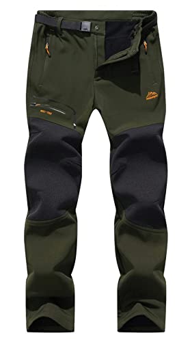 BenBoy Herren Wanderhose Wasserdicht Softshellhose Outdoorhose Winddicht Warm Gefüttert Skihose Snowboardhose Winter Trekkinghose,KZ1672M-Army Green-XS BenBoy Herren Wanderhose Wasserdicht Softshellhose Outdoorhose Winddicht Warm Gefüttert Skihose Snowboardhose Winter Trekkinghose,KZ1672M-Army Green-XS von BenBoy