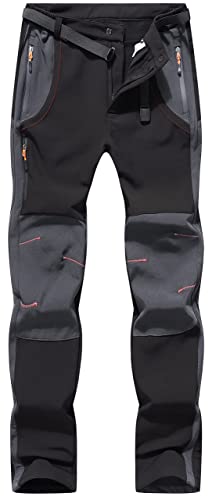 BenBoy Herren Wanderhose Wasserdicht Softshellhose Outdoorhose Winddicht Warm Gefüttert Skihose Snowboardhose Winter Trekkinghose,KZ21037M-Black-XS BenBoy Herren Wanderhose Wasserdicht Softshellhose Outdoorhose Winddicht Warm Gefüttert Skihose Snowboardhose Winter Trekkinghose,KZ21037M-Black-XS von BenBoy