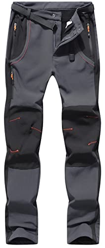 BenBoy Herren Wanderhose Wasserdicht Softshellhose Outdoorhose Winddicht Warm Gefüttert Skihose Snowboardhose Winter Trekkinghose,KZ21037M-Dark Grey-XS BenBoy Herren Wanderhose Wasserdicht Softshellhose Outdoorhose Winddicht Warm Gefüttert Skihose Snowboardhose Winter Trekkinghose,KZ21037M-Dark Grey-XS von BenBoy