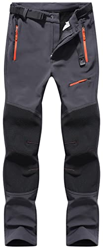 BenBoy Herren Wanderhose Wasserdicht Softshellhose Outdoorhose Winddicht Warm Gefüttert Skihose Snowboardhose Winter Trekkinghose,KZ41037M-Grey-XS BenBoy Herren Wanderhose Wasserdicht Softshellhose Outdoorhose Winddicht Warm Gefüttert Skihose Snowboardhose Winter Trekkinghose,KZ41037M-Grey-XS von BenBoy