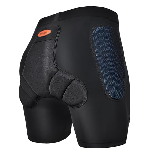 BenKen Sportschutzshorts, 3D Eva Protection Butt Pad, Anti-Kollision-Ski-Schutzausrüstung für Damen und Herren, Schutz Gepolsterte Schlagfeste Shorts für Snowboard, Skating, Rollschuhlaufen BenKen Sportschutzshorts, 3D Eva Protection Butt Pad, Anti-Kollision-Ski-Schutzausrüstung für Damen und Herren, Schutz Gepolsterte Schlagfeste Shorts für Snowboard, Skating, Rollschuhlaufen von BenKen