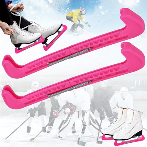 Benaton 1 Paar Eishockey Kufenschoner, Mit Spring Ice Skating Protector Für Kinder Erwachsene Eiskunstlaufschuhe, Sport Hockey Blade Guards, Verstellbarer Kufenschoner, Für Alle Größen Kürzbar(Rosa) Benaton 1 Paar Eishockey Kufenschoner, Mit Spring Ice Skating Protector Für Kinder Erwachsene Eiskunstlaufschuhe, Sport Hockey Blade Guards, Verstellbarer Kufenschoner, Für Alle Größen Kürzbar(Rosa) von Benaton