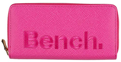Bench Große XXL Damen Geldbörse Portemonnaie Brieftasche Reißverschluss Clutch, Farbe:Pink Bench Große XXL Damen Geldbörse Portemonnaie Brieftasche Reißverschluss Clutch, Farbe:Pink von Bench
