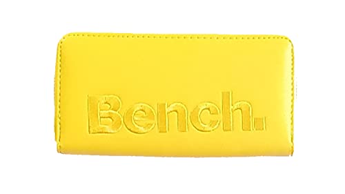 Bench Damen Geldbörse Große XXL Portemonnaie Brieftasche Reißverschluss Clutch, Farbe:Gelb Bench Damen Geldbörse Große XXL Portemonnaie Brieftasche Reißverschluss Clutch, Farbe:Gelb von Bench