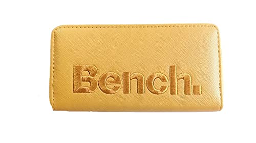 Bench Damen Geldbörse Große XXL Portemonnaie Brieftasche Reißverschluss Clutch, Farbe:Senfgelb Bench Damen Geldbörse Große XXL Portemonnaie Brieftasche Reißverschluss Clutch, Farbe:Senfgelb von Bench