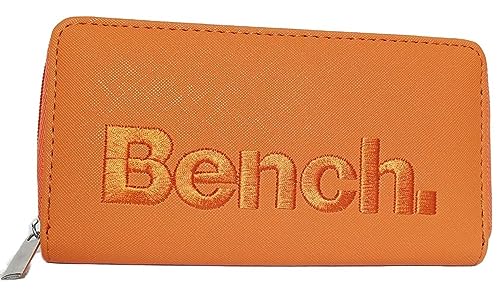 Bench Große XXL Damen Geldbörse Portemonnaie Brieftasche Reißverschluss Clutch, Farbe:Orange Bench Große XXL Damen Geldbörse Portemonnaie Brieftasche Reißverschluss Clutch, Farbe:Orange von Bench