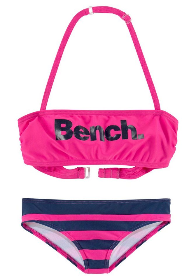 Bench. Bandeau-Bikini mit großem Logoprint Bench. Bandeau-Bikini mit großem Logoprint von Bench.