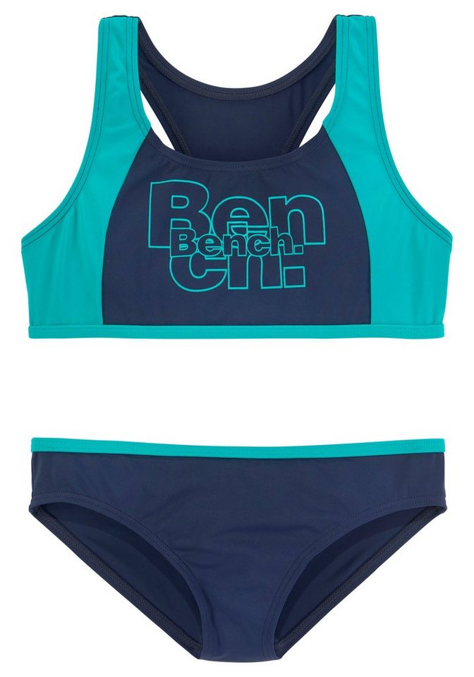 Bench. Bustier-Bikini mit kontrastfarbigen Einsätzen Bench. Bustier-Bikini mit kontrastfarbigen Einsätzen von Bench.