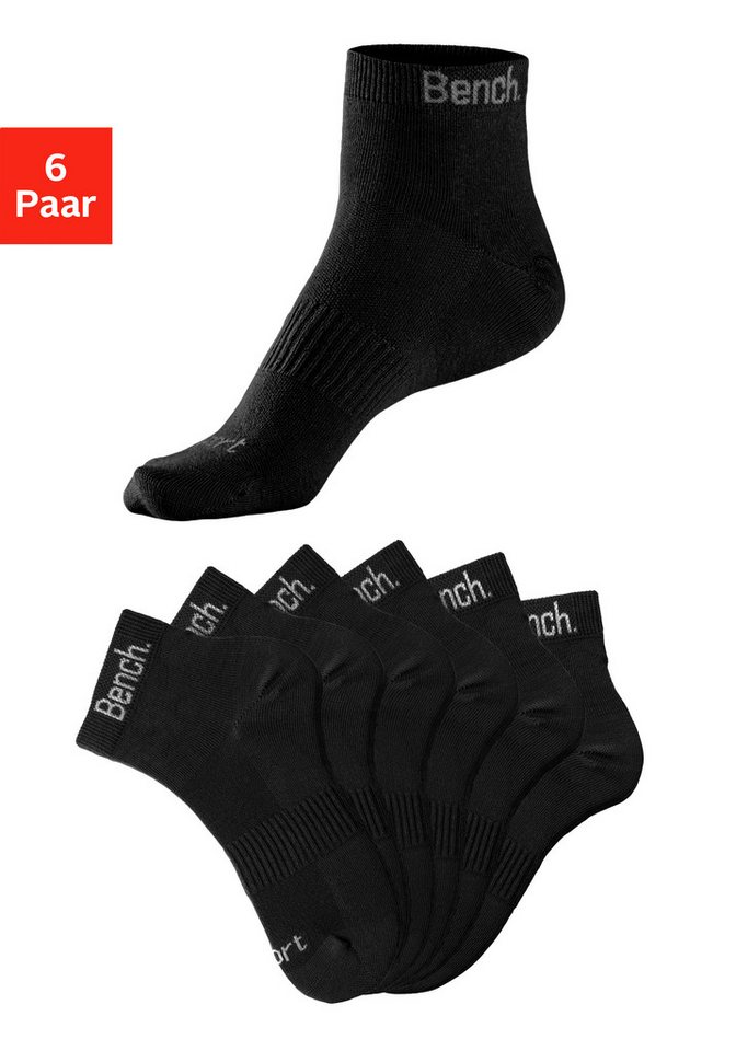 Bench. Sportsocken (Packung, 6-Paar) mit antibakterieller Feuchtigkeitsregulierung von Bench.