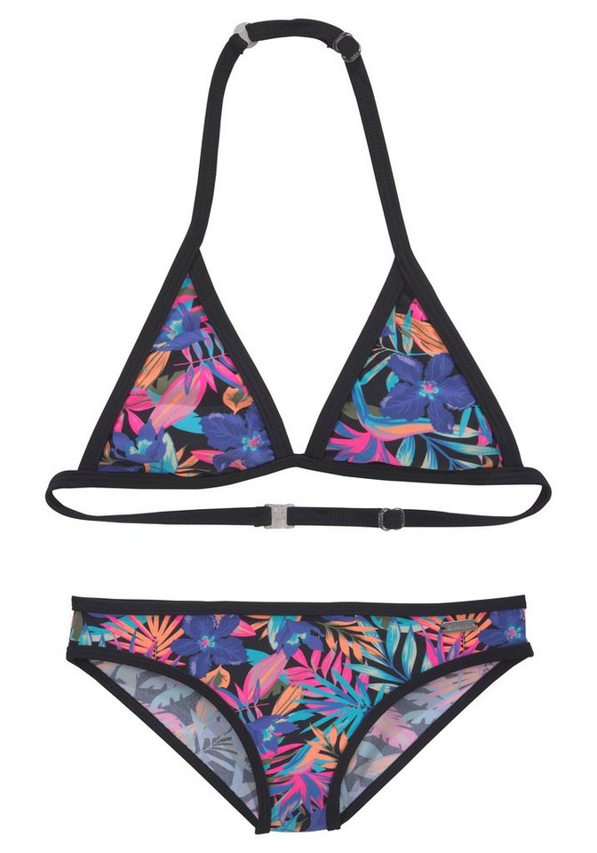 Bench. Triangel-Bikini Pitch Kids mit trendigem Dschungeldruck Bench. Triangel-Bikini Pitch Kids mit trendigem Dschungeldruck von Bench.