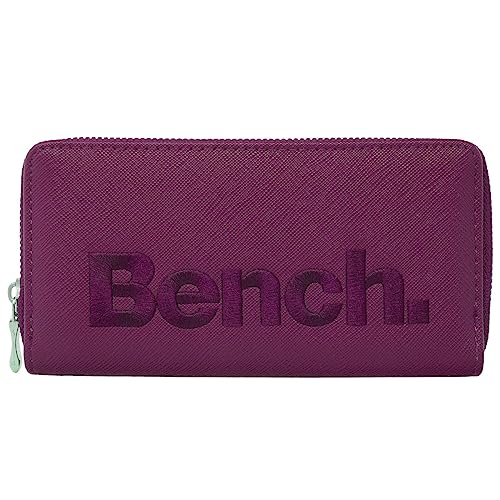 Damen Geldbörse Bench Große XXL Portemonnaie Brieftasche Reißverschluss Clutch, Farbe:Lila Damen Geldbörse Bench Große XXL Portemonnaie Brieftasche Reißverschluss Clutch, Farbe:Lila von Bench