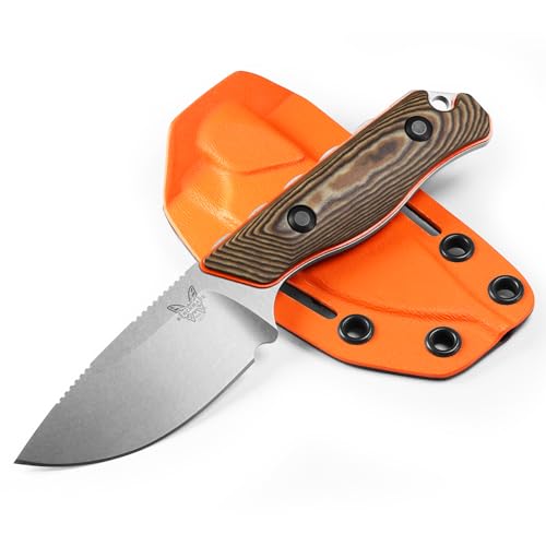 Benchmade Unisex-Erwachsene 15017-1 Hidden Canyon Hunter, Schokolade/Braun/Ahorn, Orange G10 – Satin-Finish von Benchmade