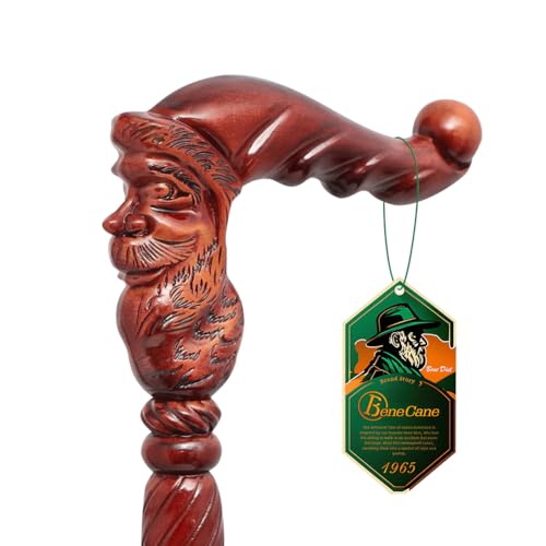 BeneCane Handgefertigter Gehstock aus Holz für Männer und Frauen, Abnehmbarer Weihnachtsmanngriff, modischer Unisex-Stick mit ergonomischem und komfortablem Griff BeneCane Handgefertigter Gehstock aus Holz für Männer und Frauen, Abnehmbarer Weihnachtsmanngriff, modischer Unisex-Stick mit ergonomischem und komfortablem Griff von BeneCane