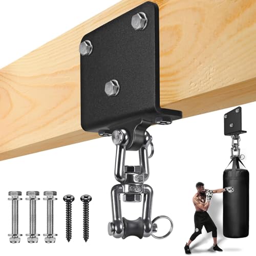 BeneLabel Boxsack Halterung, Boxsack Aufhänger Balken Montieren Schwere Tasche Hängenden Haken 360° Drehbarer Hardware für Muay Thai Excersice Ausbildung Swing Hängematte Stuhl, 1000lbs BeneLabel Boxsack Halterung, Boxsack Aufhänger Balken Montieren Schwere Tasche Hängenden Haken 360° Drehbarer Hardware für Muay Thai Excersice Ausbildung Swing Hängematte Stuhl, 1000lbs von BeneLabel