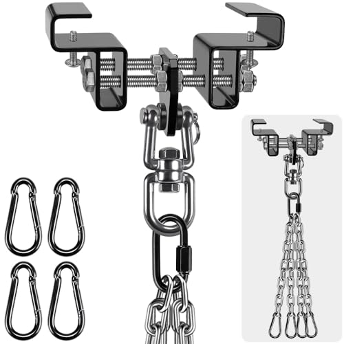 BeneLabel Boxsack I-Beam Aufhänger,Boxsack Halterung Balken 360 Schwenkbar Verstellbar 9.4-17cm Klemme Sandsack Befestigung Karabiner mit 4 x 46cm Kette für Indoor Outdoor Muay Thai Training,Bis 408kg BeneLabel Boxsack I-Beam Aufhänger,Boxsack Halterung Balken 360 Schwenkbar Verstellbar 9.4-17cm Klemme Sandsack Befestigung Karabiner mit 4 x 46cm Kette für Indoor Outdoor Muay Thai Training,Bis 408kg von BeneLabel
