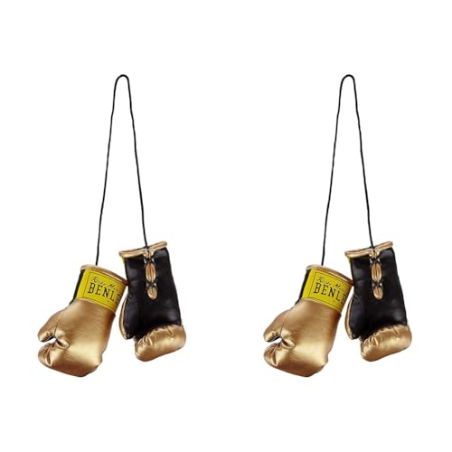 BENLEE Rocky Marciano Unisex Miniature Boxing Gloves, Gold, Einheitsgröße EU (Packung mit 2) von BENLEE Rocky Marciano