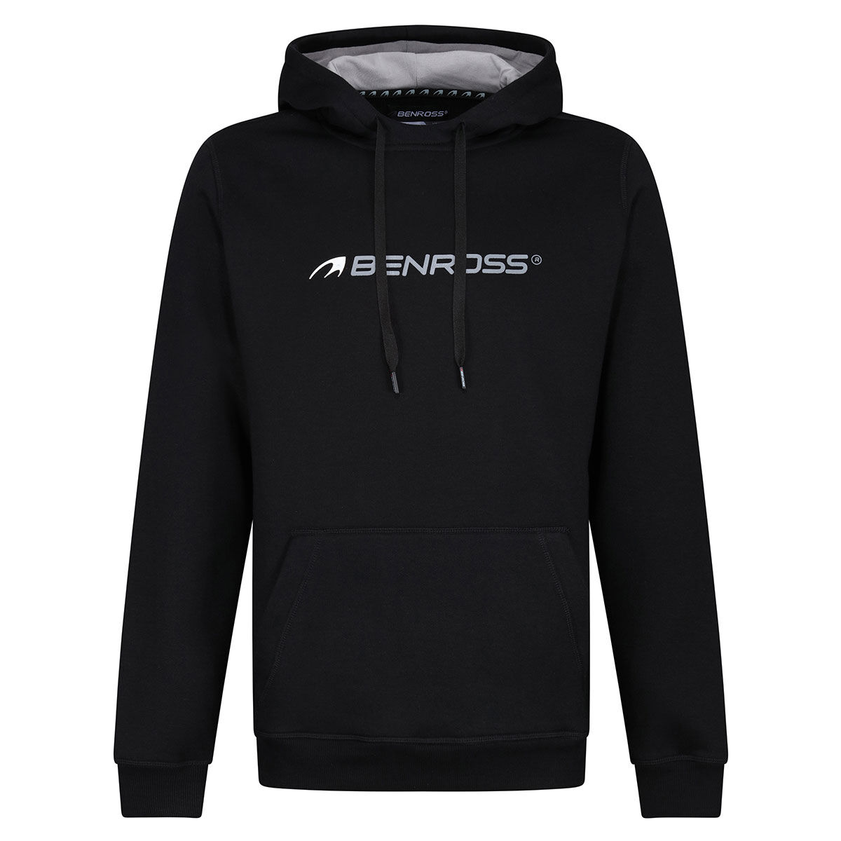 Benross Mens Black Printed Core Logo Hoody, Size: Small | American Golf von Benross