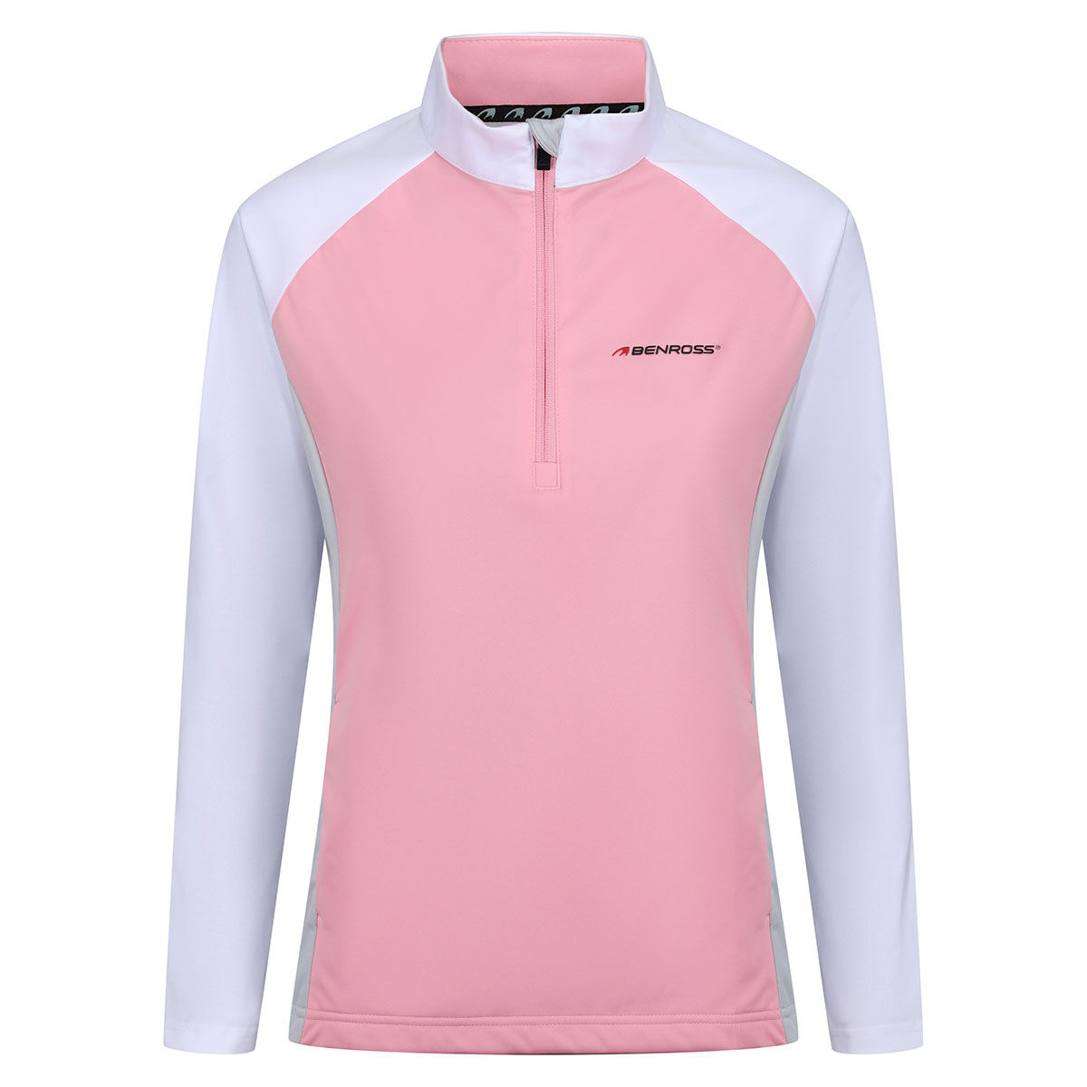 Benross Womens Summer Golf Midlayer, Female, Pink/white/grey, 8 | American Golf von Benross