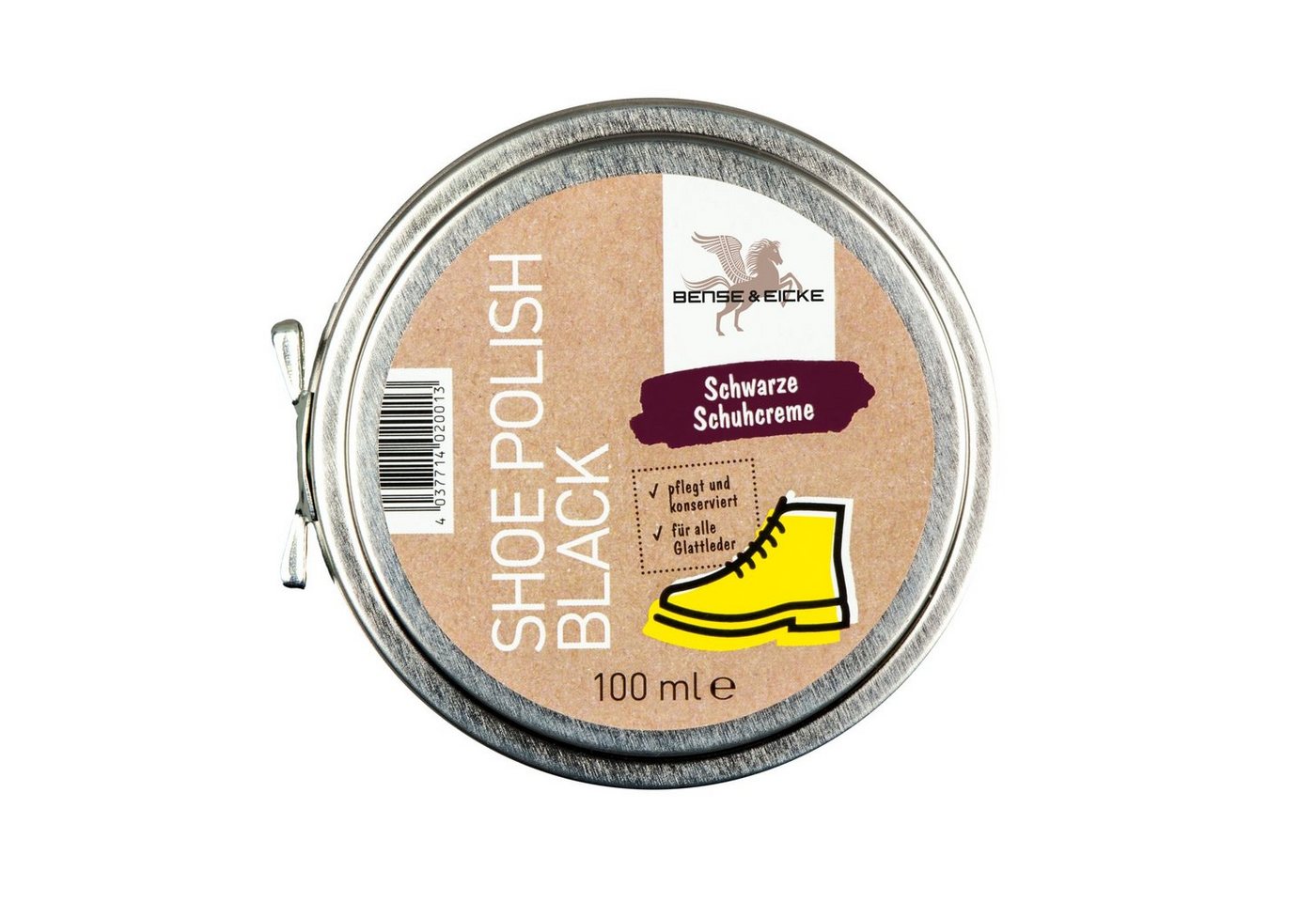 Bense & Eicke Shoe Polish black, Schuhcreme schwarz - 100 ml Schuhcreme Bense & Eicke Shoe Polish black, Schuhcreme schwarz - 100 ml Schuhcreme von Bense & Eicke