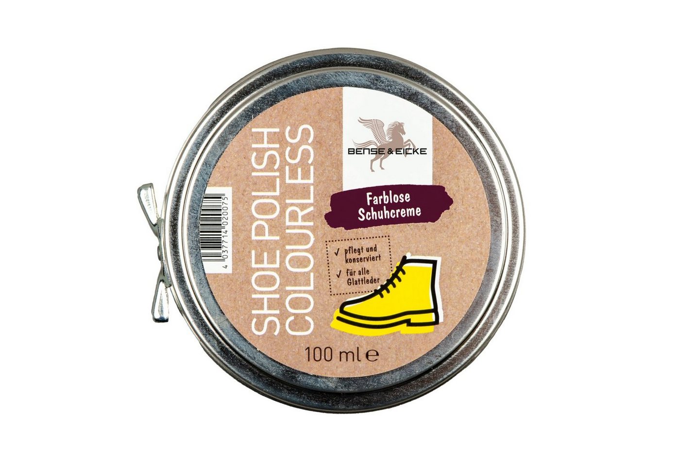 Bense & Eicke Shoe Polish colourless, Schuhcreme farblos - 100 ml Schuhcreme von Bense & Eicke