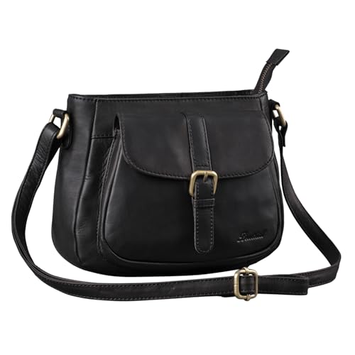 Benthill Damen Handtasche Leder - Shopper aus weichem hochwertigem Echt-Leder - Vintage Fashion Bag Beutel - Schultertasche - Umhängetaschen, Farbe:Schwarz Benthill Damen Handtasche Leder - Shopper aus weichem hochwertigem Echt-Leder - Vintage Fashion Bag Beutel - Schultertasche - Umhängetaschen, Farbe:Schwarz von Benthill