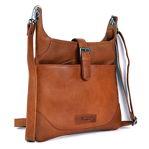 Benthill Damen Handtasche Leder - Shopper aus weichem hochwertigem Echtleder - Vintage Fashion Bag Beutel - Schultertasche - Umhängetaschen, Farbe:Braun Benthill Damen Handtasche Leder - Shopper aus weichem hochwertigem Echtleder - Vintage Fashion Bag Beutel - Schultertasche - Umhängetaschen, Farbe:Braun von Benthill