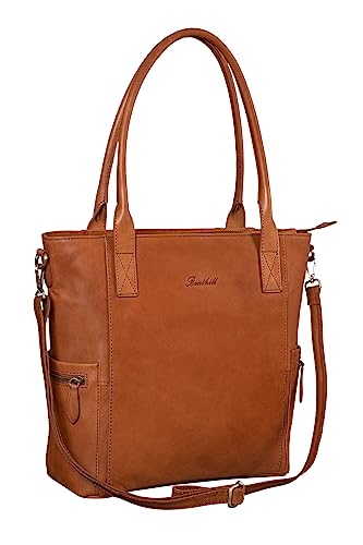 Benthill Damen Shopper Leder - Umhängetasche aus echtem Rindsleder - Handtasche mit Reißverschluss - Schultertasche/Vintage Tasche, Farbe:Braun Benthill Damen Shopper Leder - Umhängetasche aus echtem Rindsleder - Handtasche mit Reißverschluss - Schultertasche/Vintage Tasche, Farbe:Braun von Benthill