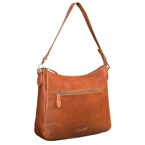 Benthill Damen Tasche Leder - Handtasche aus echtem Rindsleder - Umhängetasche mit Reißverschluss - Schultertasche/Ledertasche - Vintage Bag, Farbe:Braun Benthill Damen Tasche Leder - Handtasche aus echtem Rindsleder - Umhängetasche mit Reißverschluss - Schultertasche/Ledertasche - Vintage Bag, Farbe:Braun von Benthill