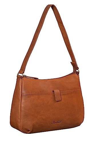 Benthill Handtasche Damen Leder - Damentasche aus Rindsleder - Echt Leder Schultertasche mit Reißverschluss - Vintage Umhängetasche, Farbe:Braun Benthill Handtasche Damen Leder - Damentasche aus Rindsleder - Echt Leder Schultertasche mit Reißverschluss - Vintage Umhängetasche, Farbe:Braun von Benthill