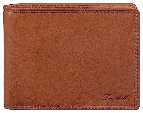 Benthill Herren Geldbörse aus Echt-Leder - Geldbeutel mit RFID-Schutz - Großes Portemonnaie für Herren - Vintage Leder, Farbe:Braun Benthill Herren Geldbörse aus Echt-Leder - Geldbeutel mit RFID-Schutz - Großes Portemonnaie für Herren - Vintage Leder, Farbe:Braun von Benthill