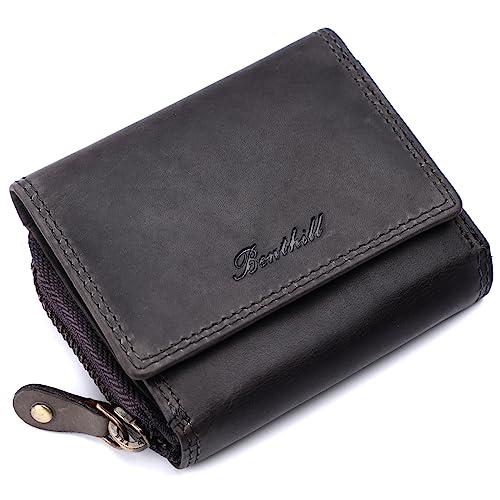 Benthill Kleine Leder Geldbörse RFID | Minibörse mit Münzfach aus echtem Leder | Damen & Herren Mini Portmonee inkl. Geschenkbox, Farbe:Grau Benthill Kleine Leder Geldbörse RFID | Minibörse mit Münzfach aus echtem Leder | Damen & Herren Mini Portmonee inkl. Geschenkbox, Farbe:Grau von Benthill