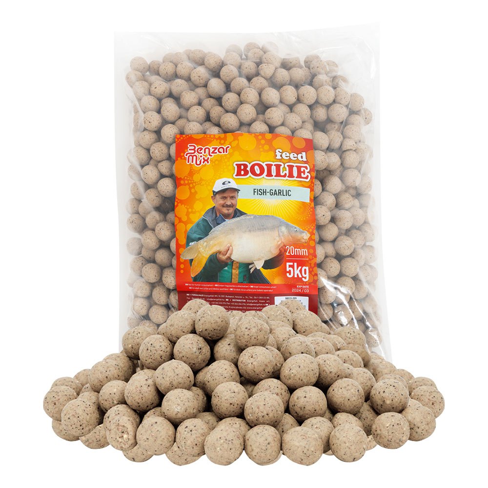 Benzar Mix Fish Boilie Garlic Beige 20 mm Benzar Mix Fish Boilie Garlic Beige 20 mm von Benzar Mix