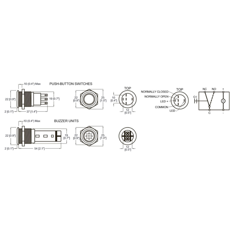 Bep Marine On-off Push Button Switch 24v Silber Bep Marine On-off Push Button Switch 24v Silber von Bep Marine