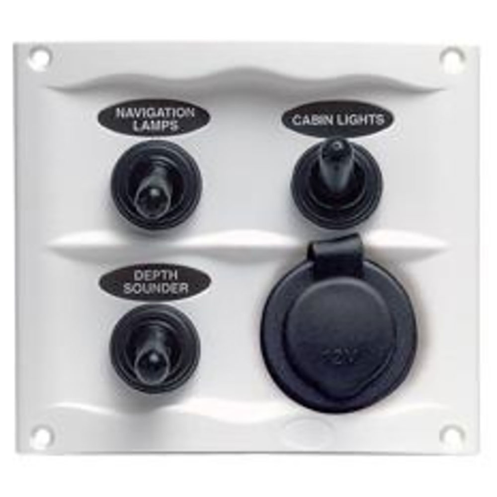 Bep Marine On-off Dc 3 Switches Panel 16a Silber Bep Marine On-off Dc 3 Switches Panel 16a Silber von Bep Marine