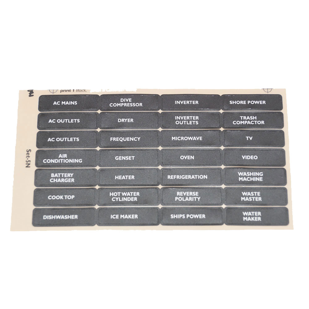 Bep Marine Set-5n Electrical Panel Sticker Kit Schwarz Bep Marine Set-5n Electrical Panel Sticker Kit Schwarz von Bep Marine