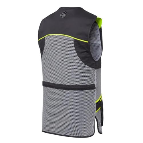 Beretta Schießweste FULL MESH VEST Tontauben TRAP SKEET leichte Weste Ice Grey § Ebony (DE/NL/SE/PL, Alphanumerisch, 4XL, Regular, Regular, Ebony & Ice Grey) von Beretta