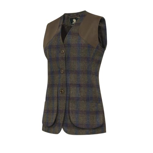 ST James Vest W Brown & Dark Blue Check von Beretta