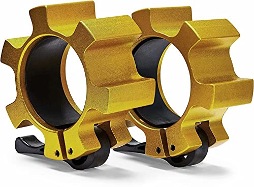 Metall Hantelverschlüsse 50mm Hantelstangen Verschluss Barbell Halsbänder hanteln Schnellverschluss für Starkes Heben und olympisches Training, Workout, Gewichtheben, Fitness, Gold,2 Stück… Metall Hantelverschlüsse 50mm Hantelstangen Verschluss Barbell Halsbänder hanteln Schnellverschluss für Starkes Heben und olympisches Training, Workout, Gewichtheben, Fitness, Gold,2 Stück… von Berfea