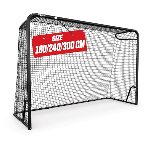 BERG Fußballtor für Kinder und Erwachsene, 180/240/300 cm, Hochwertiges Fußballtor mit Netz, Fußballtrainingsgeräte für deine Garten, Torwand aus Metall mit Punktezähler BERG Fußballtor für Kinder und Erwachsene, 180/240/300 cm, Hochwertiges Fußballtor mit Netz, Fußballtrainingsgeräte für deine Garten, Torwand aus Metall mit Punktezähler von Berg