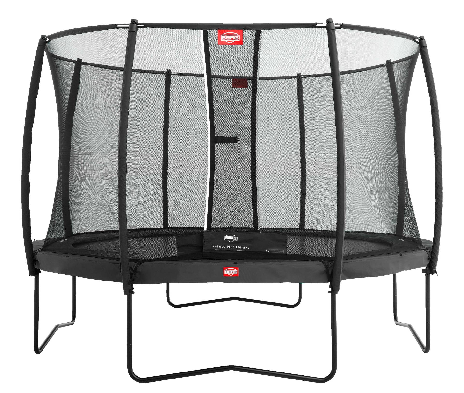 Berg Trampolin "Champion" mit Sicherheitsnetz Deluxe, 330 cm, Grau von Berg