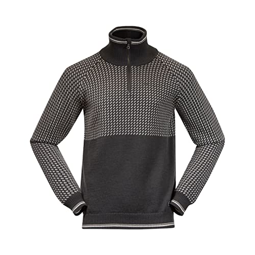 Bergans Alvdal Wollpullover mit 1/2 Reißverschluss Herren grau Bergans Alvdal Wollpullover mit 1/2 Reißverschluss Herren grau von Bergans